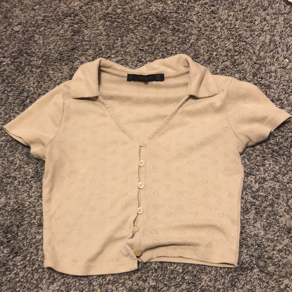 tan crop top